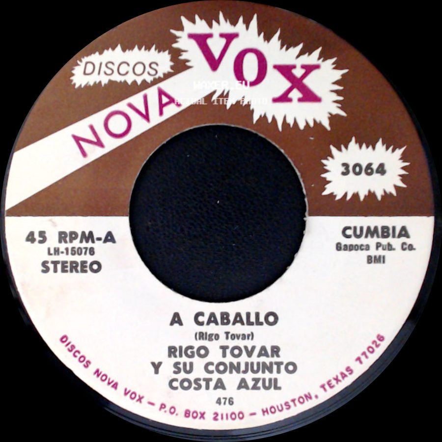 Rigo Tovar Y Su Conjunto Costa Azul - Te Quiero Dijiste / A Caballo side B