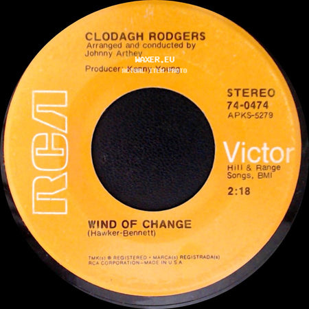 Clodagh Rodgers - Jack In The Box / Wind Of Change side B