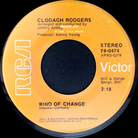 Clodagh Rodgers - Jack In The Box / Wind Of Change side B