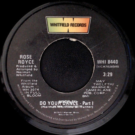 Rose Royce - Do Your Dance - Part I / Do Your Dance - Part Ii side A