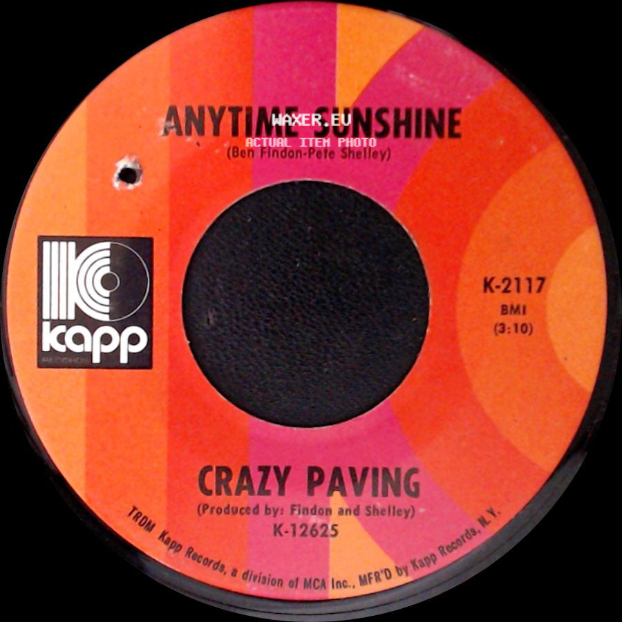 Unknown Artist - Anytime Sunshine / Sweet Brandy side A