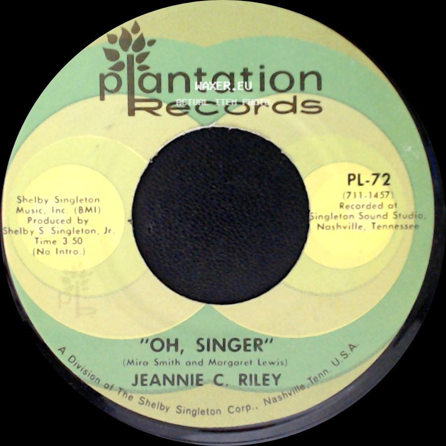 Jeannie C. Riley - I'll Take What's Left Of You / Oh, Singer side B