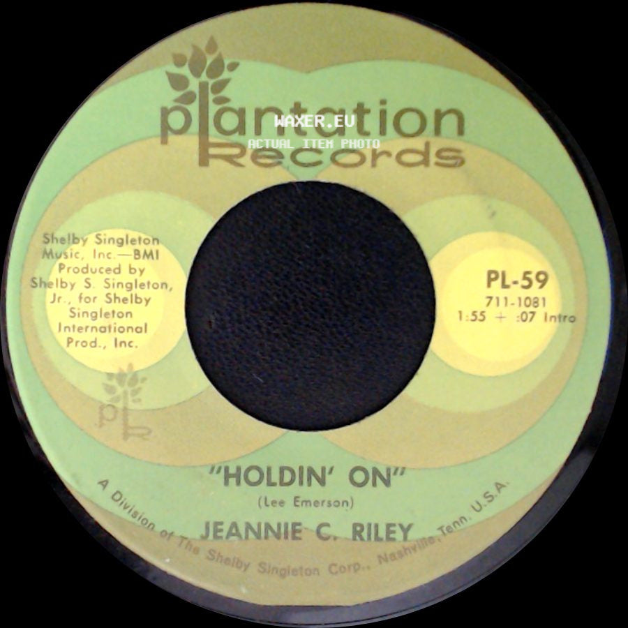 Jeannie C. Riley - Holdin' On / Duty Not Desire side A