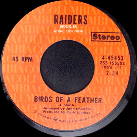 Raiders - The Turkey / Birds Of A Feather side B