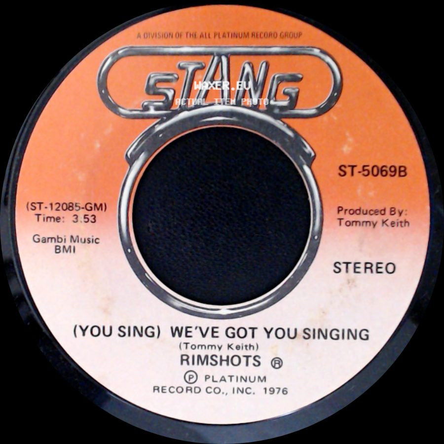 Rimshots - (You Sing) We've Got You Singing / We've Got You Singing side A