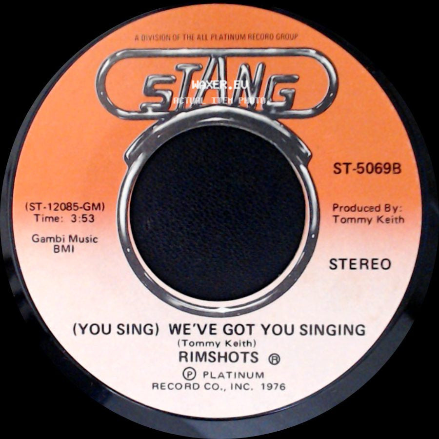 Rimshots - We've Got You Singing / (You Sing) We've Got You Singing side B