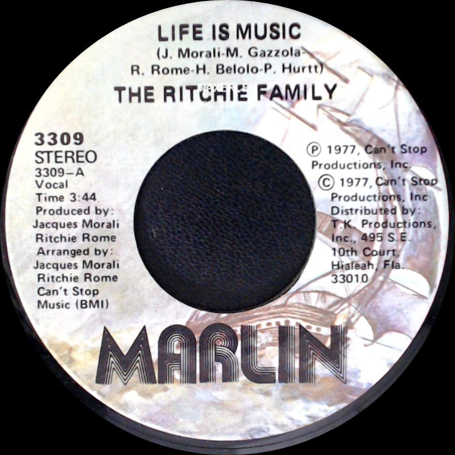 The Ritchie Family - Lady Luck / Life Is Music side B