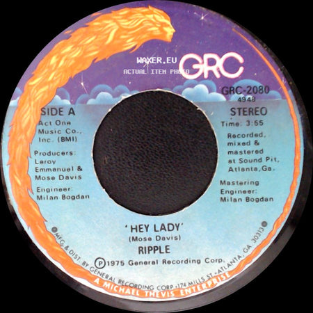 Ripple - Hey Lady / Pride In Your Stride side A