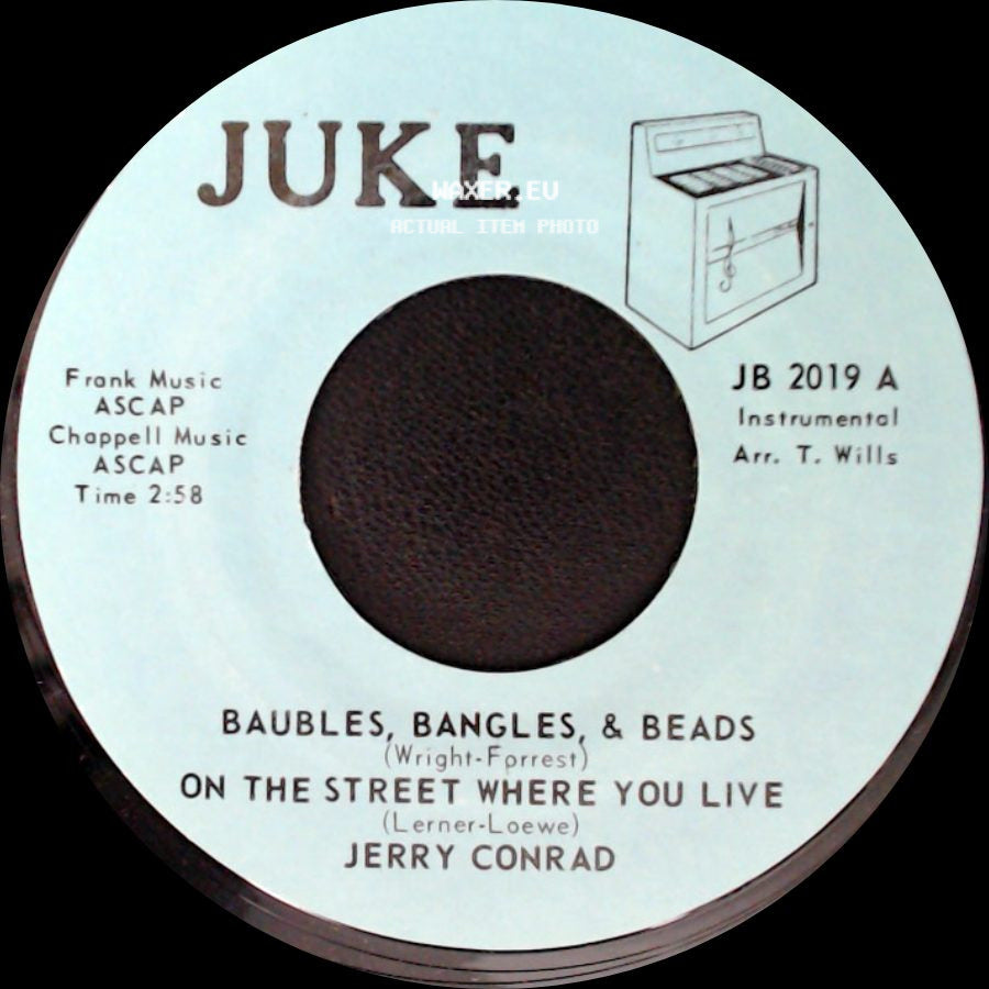 Jerry Conrad - Tenderly / Baubles, Bangles, & Beads / On The Street Where You Live side B