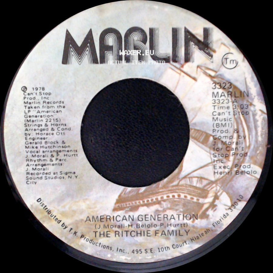 The Ritchie Family - American Generation / Music Man side A