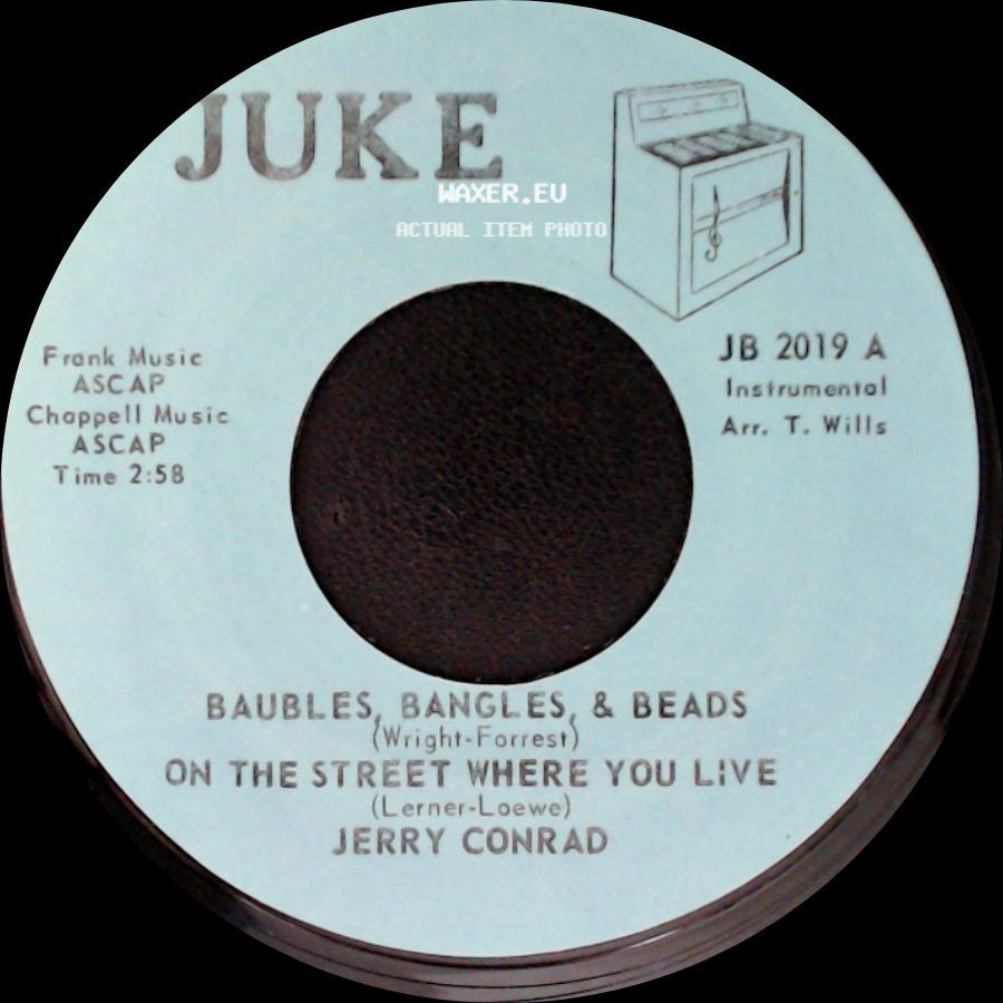 Jerry Conrad - Tenderly / Baubles, Bangles, & Beads / On The Street Where You Live side B