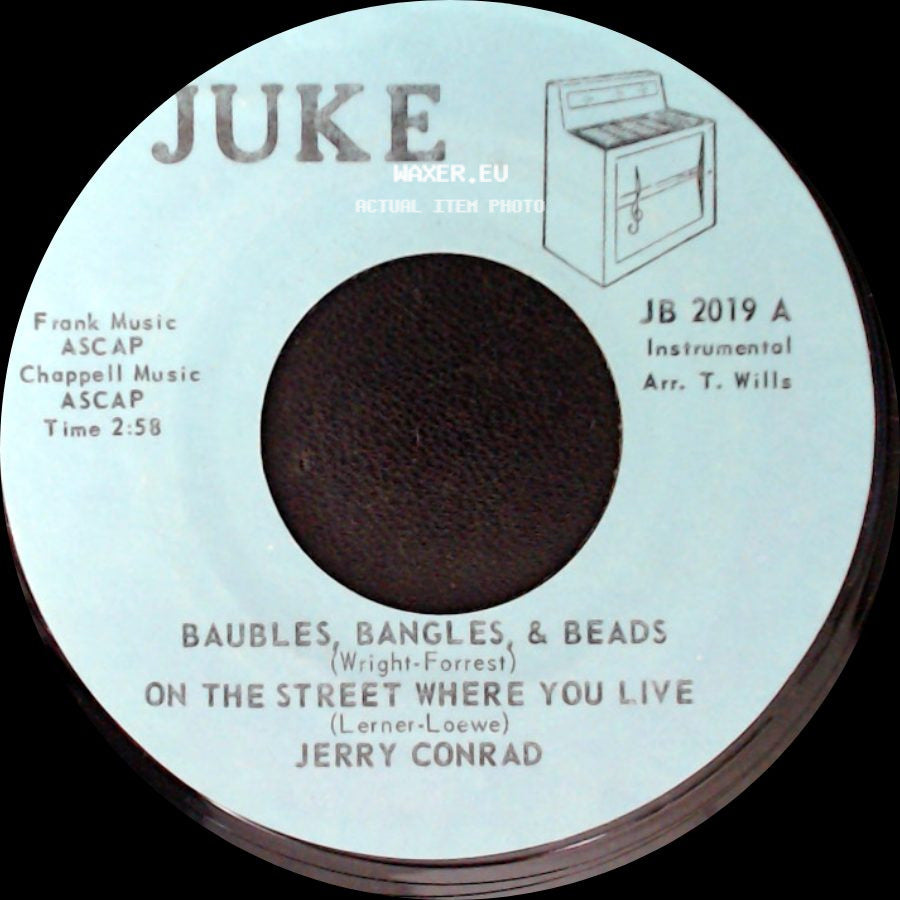 Jerry Conrad - Tenderly / Baubles, Bangles, & Beads / On The Street Where You Live side B