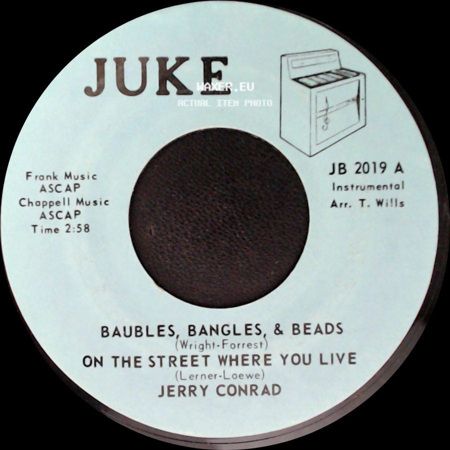 Jerry Conrad - Tenderly / Baubles, Bangles, & Beads / On The Street Where You Live side B
