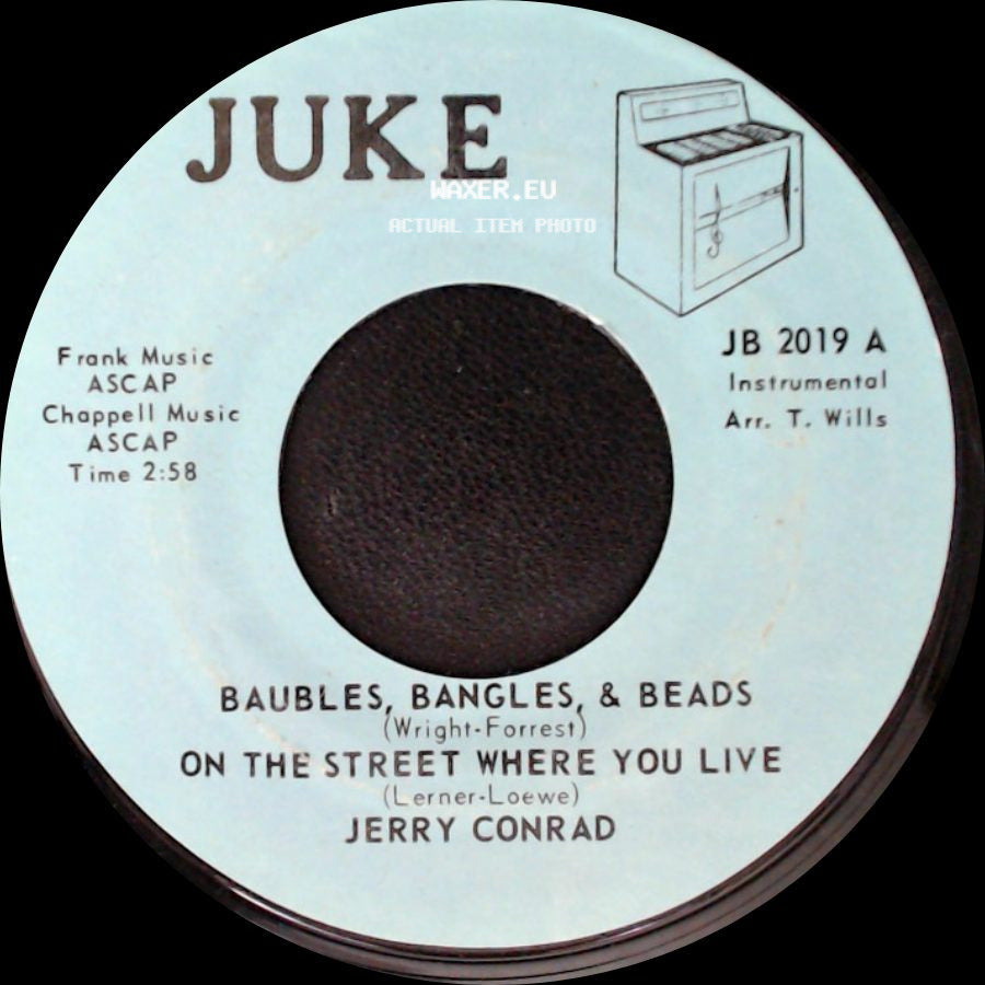Jerry Conrad - Tenderly / Baubles, Bangles, & Beads / On The Street Where You Live side B