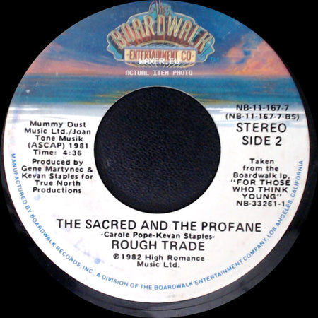 All Touch / Rough Trade - Rough Trade / The Sacred And The Profane side B