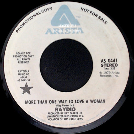 Raydio - Hot Stuff / More Than One Way To Love A Woman side B