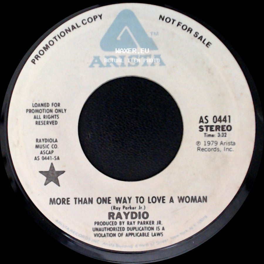 Raydio - Hot Stuff / More Than One Way To Love A Woman side B