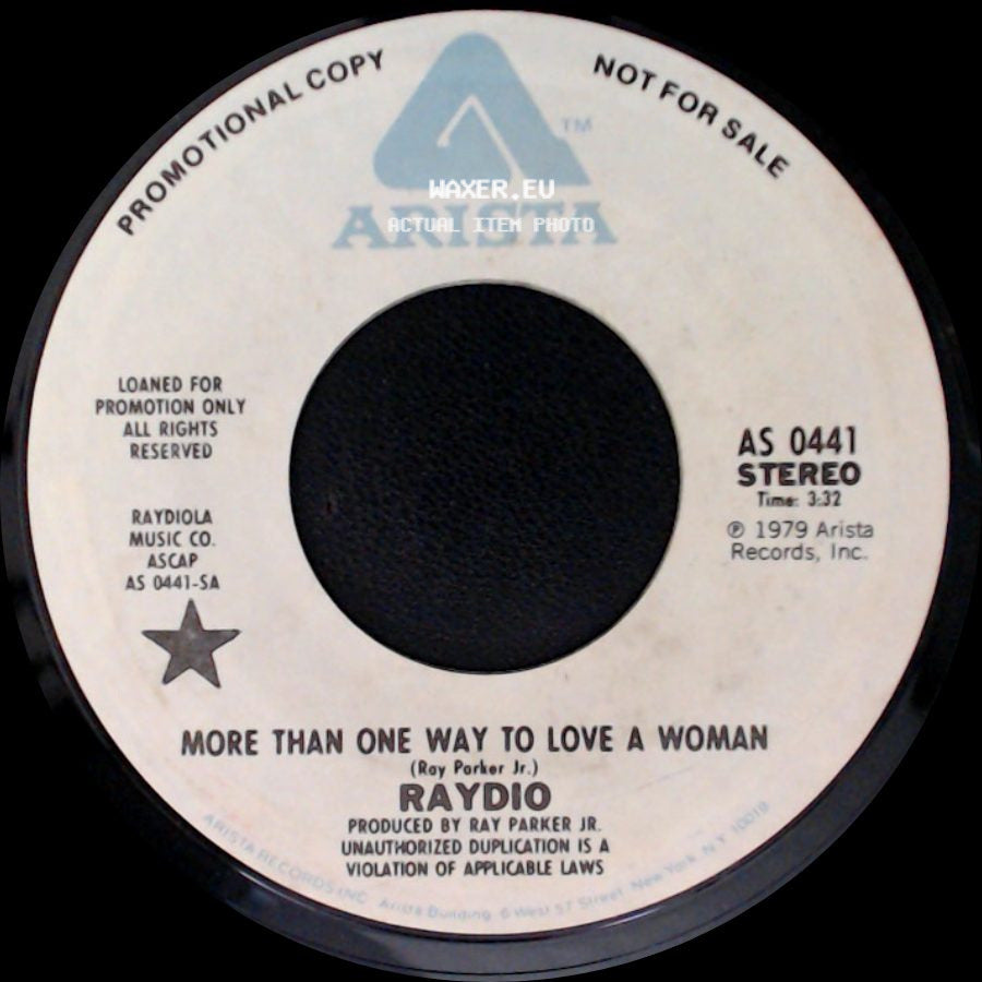 Raydio - Hot Stuff / More Than One Way To Love A Woman side B