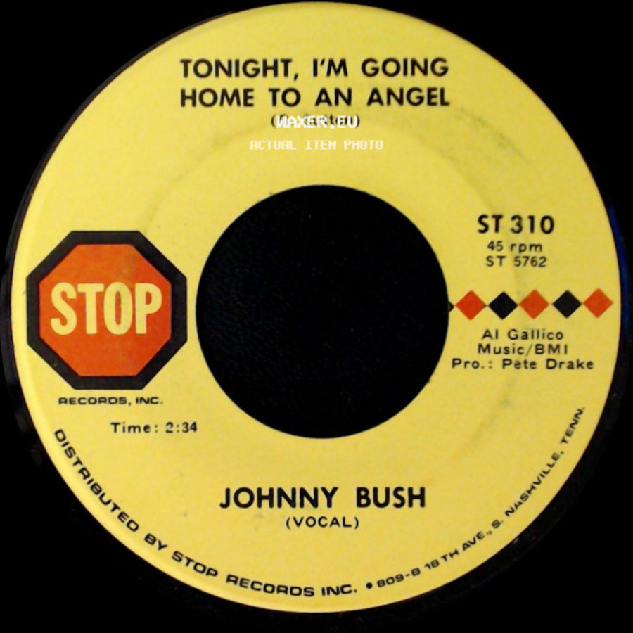 Johnny Bush - My Cup Runneth Over / Tonight, I'm Going Home To An Angel side B