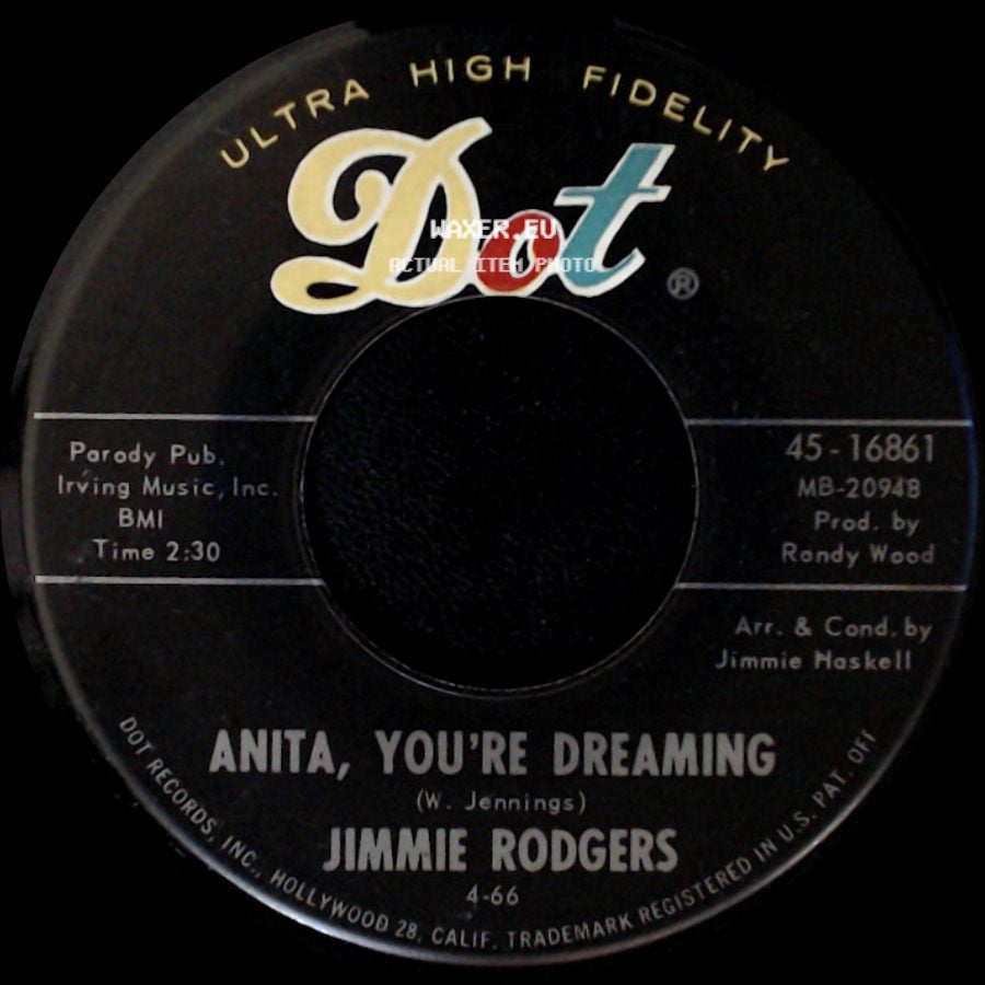 Jimmie Rodgers - Anita, You're Dreaming / It's Over side A
