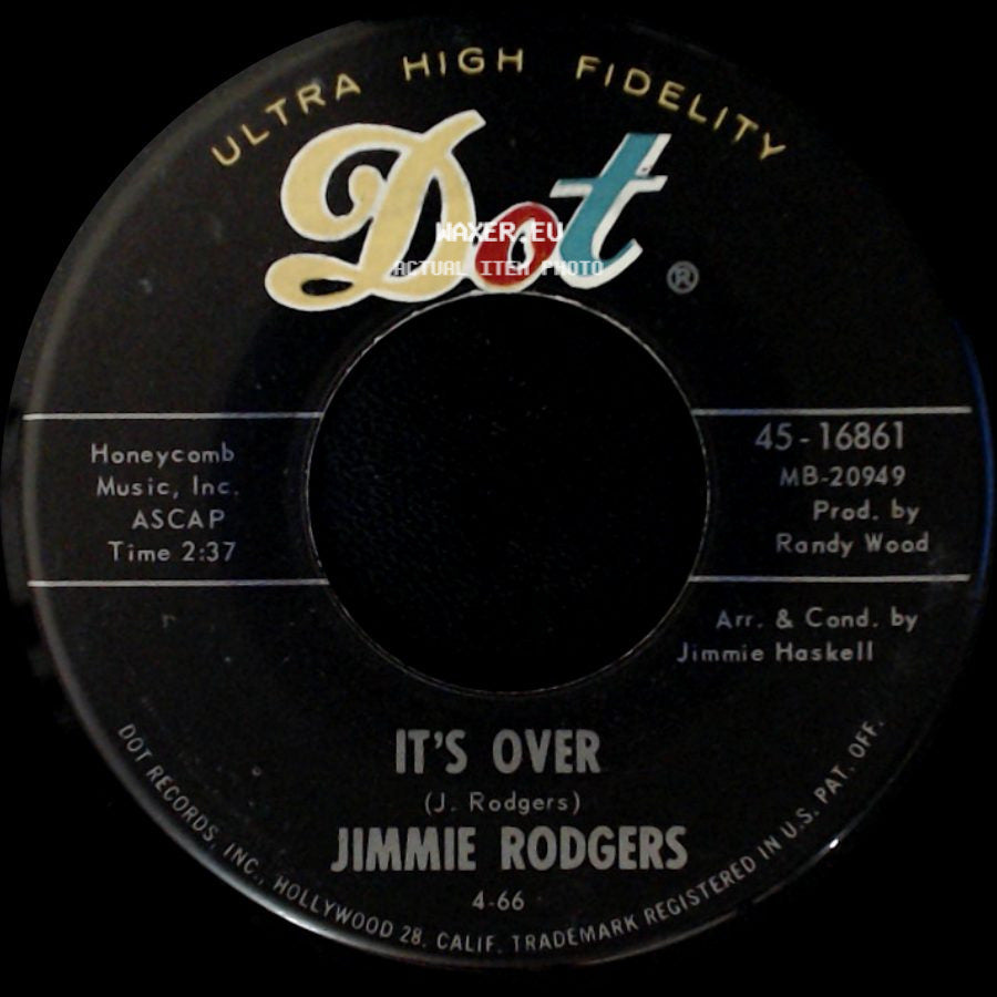 Jimmie Rodgers - Anita, You're Dreaming / It's Over side B
