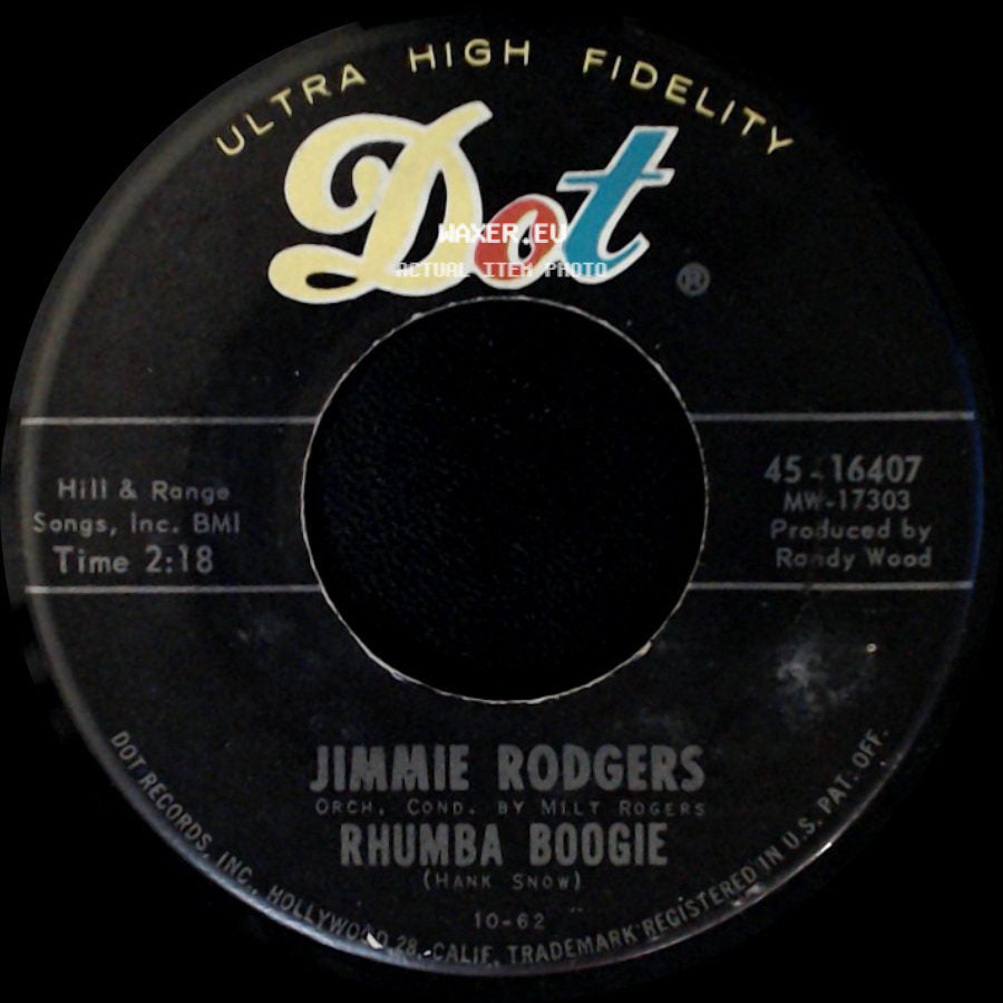 Jimmie Rodgers - Rainbow At Midnight / Rhumba Boogie side B