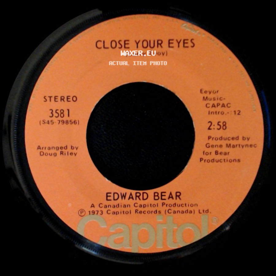 Edward Bear - Cachet County / Close Your Eyes side B