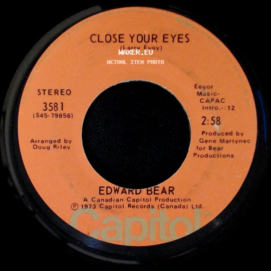 Edward Bear - Cachet County / Close Your Eyes side B
