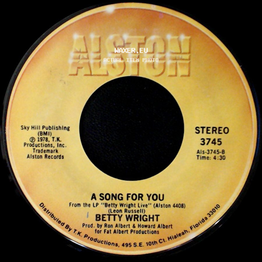 Betty Wright - Lovin' Is Really My Game / A Song For You side B
