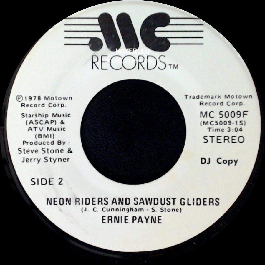 Ernie Payne - Neon Riders And Sawdust Gliders / Neon Riders And Sawdust Gliders side B