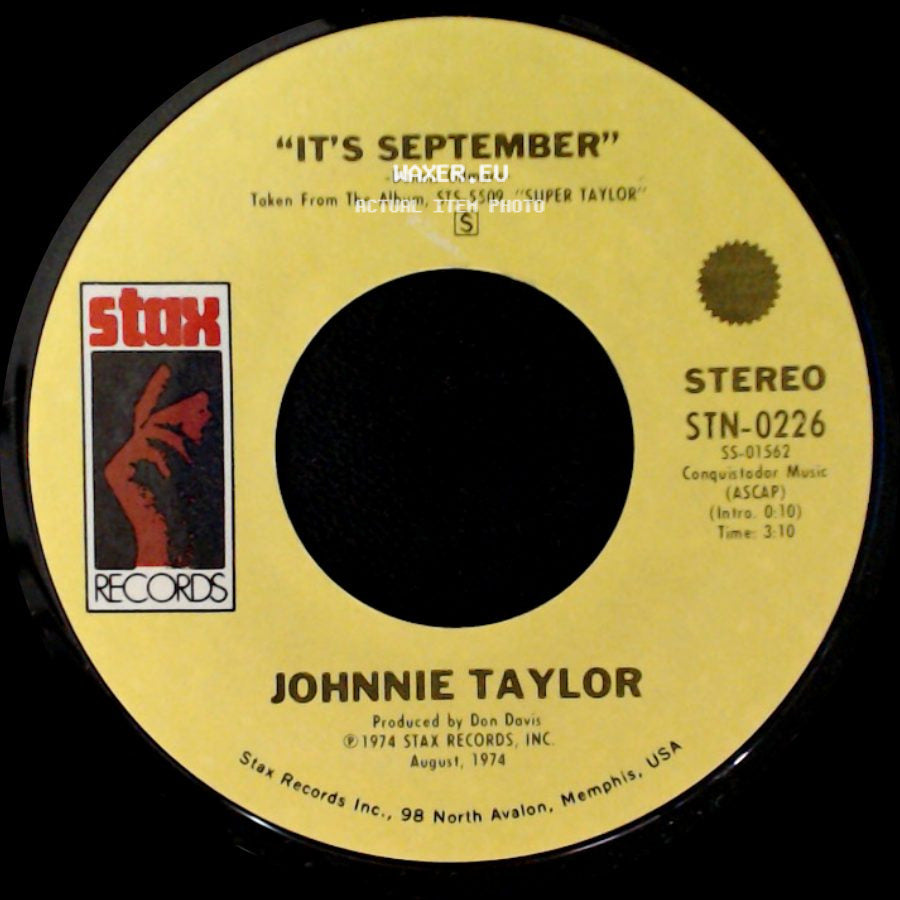 Johnnie Taylor - Just One Moment / It's September side B