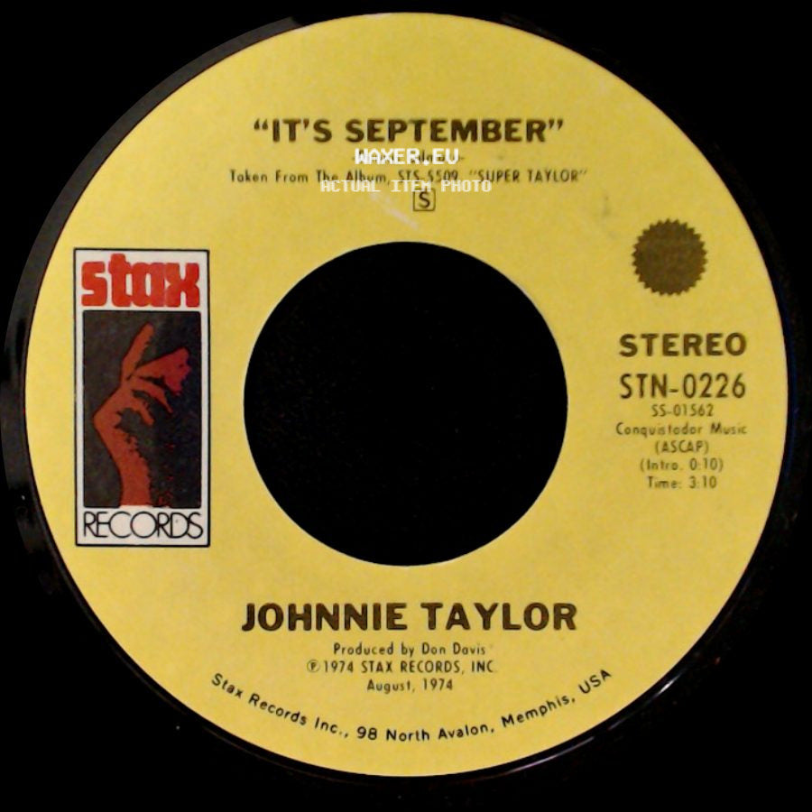 Johnnie Taylor - Just One Moment / It's September side B