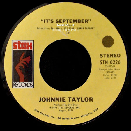Johnnie Taylor - Just One Moment / It's September side B