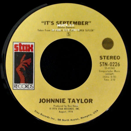 Johnnie Taylor - Just One Moment / It's September side B