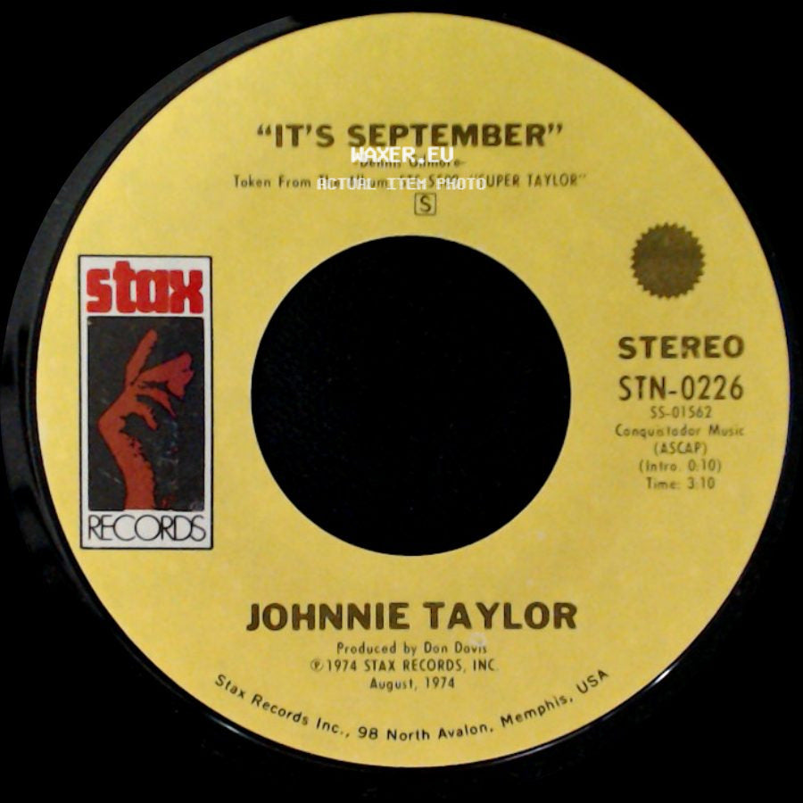 Johnnie Taylor - Just One Moment / It's September side B