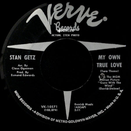 Stan Getz - A Tribute To Stan / My Own True Love (Tara Theme) side B