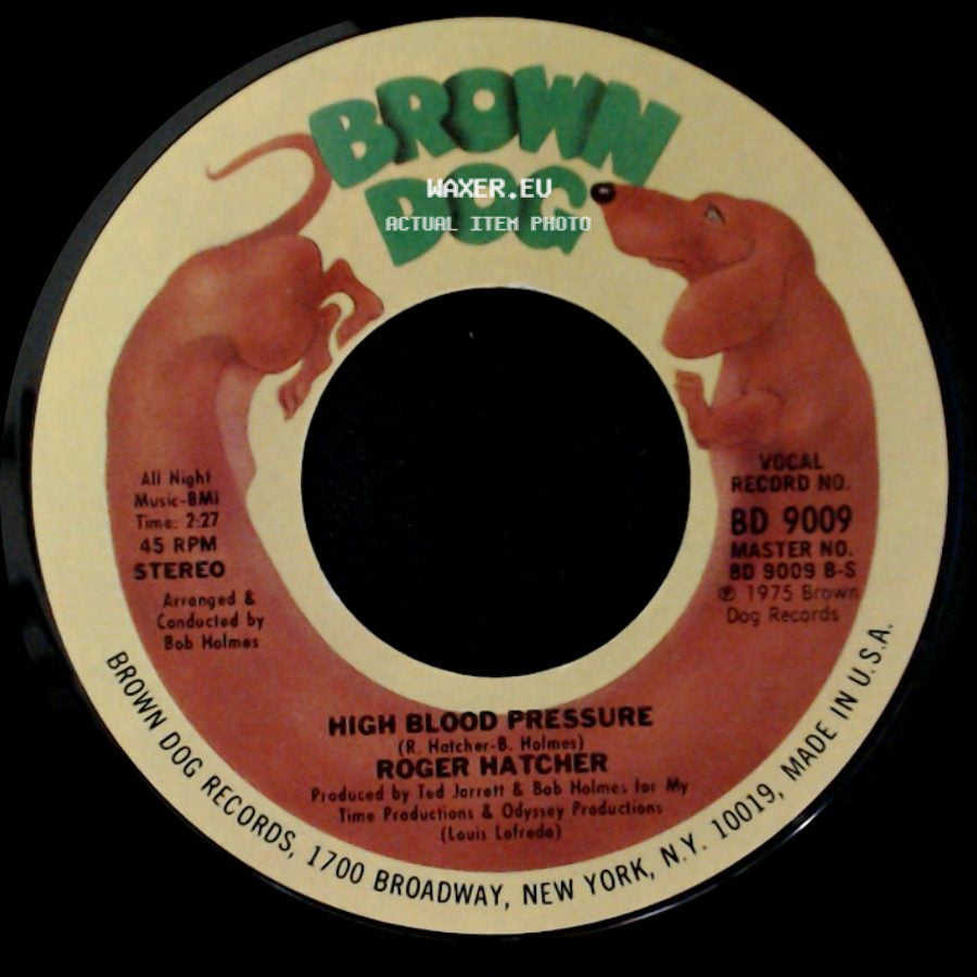 Roger Hatcher - We Gonna Make It / High Blood Pressure side B