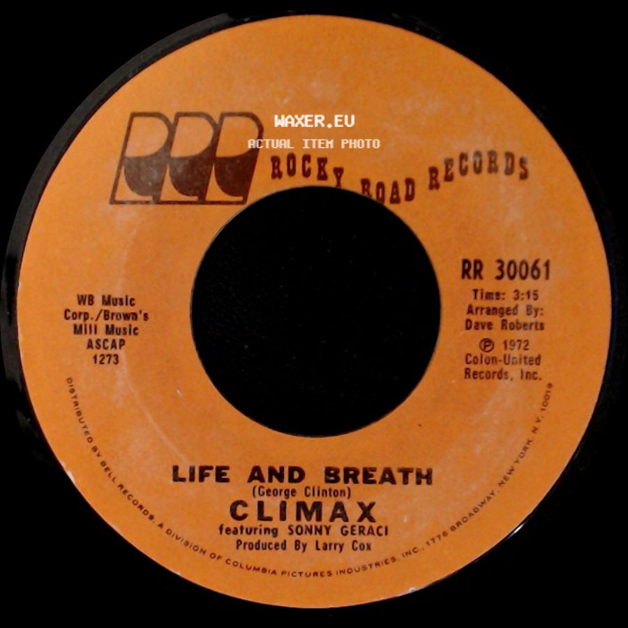 Climax Featuring Sonny Geraci / Climax - If It Feels Good Do It / Life And Breath side B