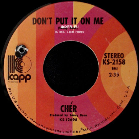 Chér - The Way Of Love / Don't Put It On Me side B