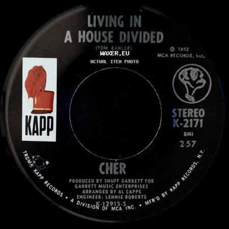 Cher / Chér - One Honest Man / Living In A House Divided side B