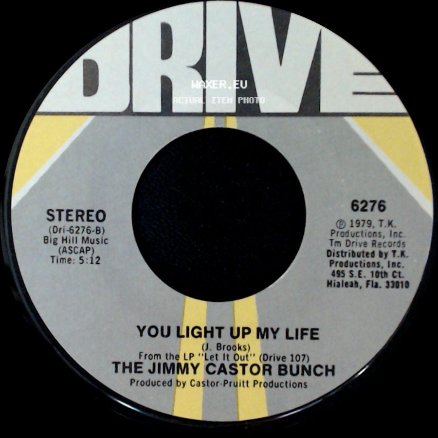 The Jimmy Castor Bunch - Let It Out / You Light Up My Life side B