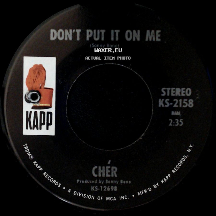 Chér - The Way Of Love / Don't Put It On Me side B