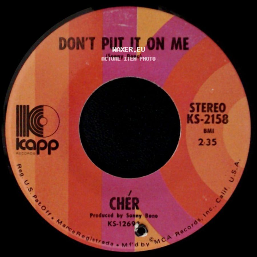 Chér - The Way Of Love / Don't Put It On Me side B