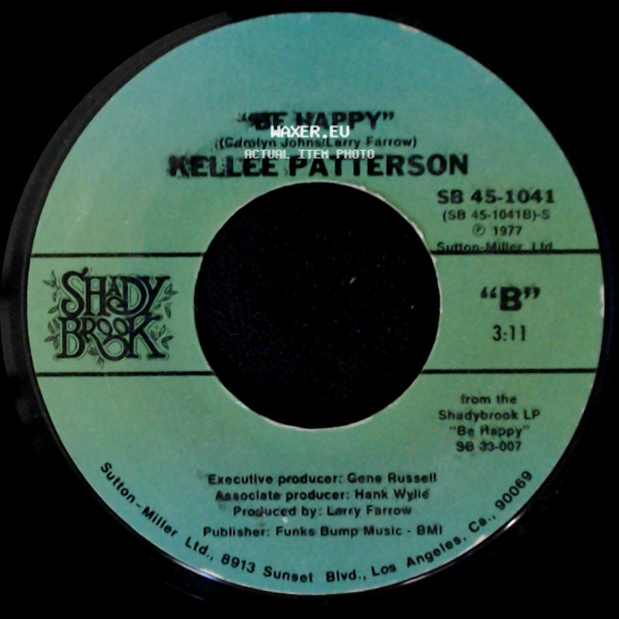 Kellee Patterson - If It Don't Fit, Don't Force It / Be Happy side B