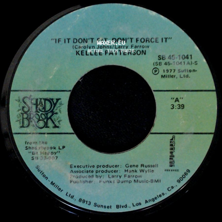 Kellee Patterson - If It Don't Fit, Don't Force It / Be Happy side A
