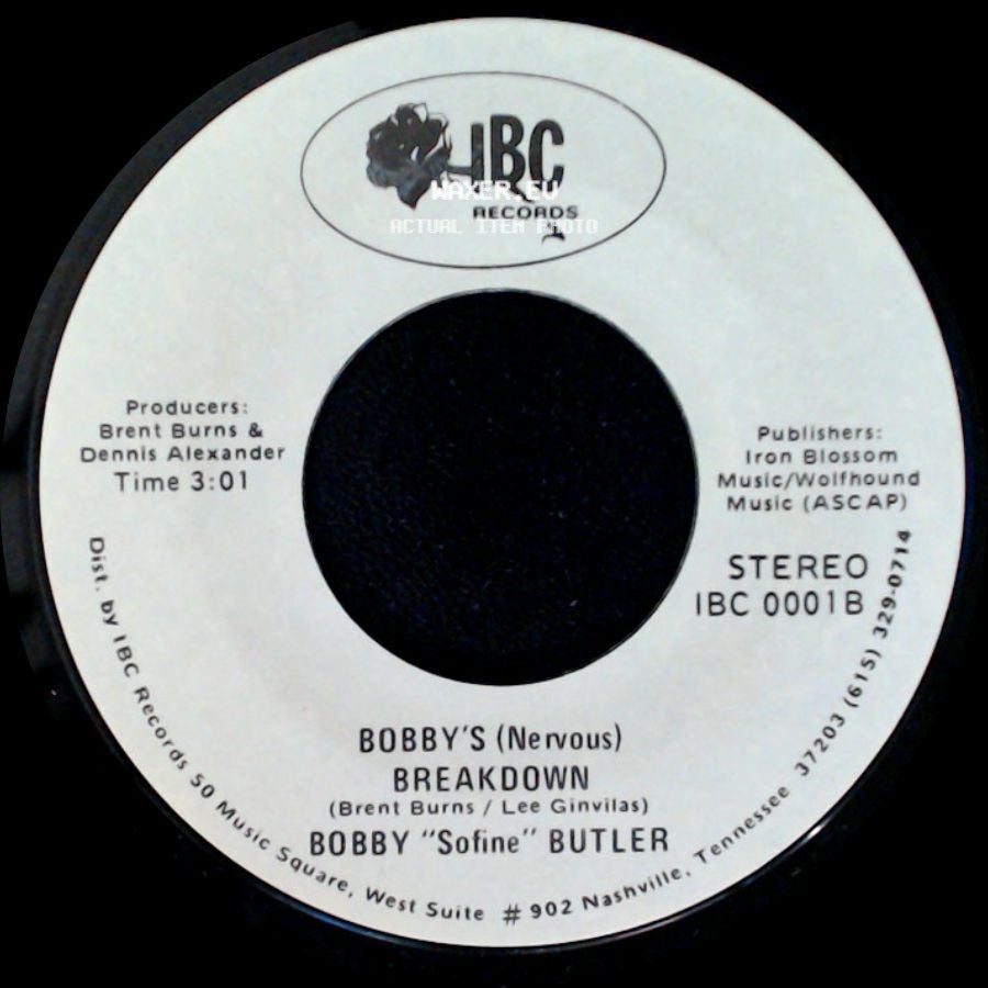 Bobby "Sofine" Butler - Cheaper Crude Or No More Food / Bobby's (Nervous) Breakdown side B