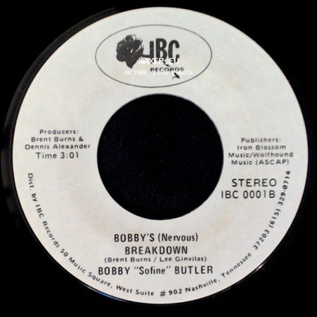 Bobby "Sofine" Butler - Cheaper Crude Or No More Food / Bobby's (Nervous) Breakdown side B