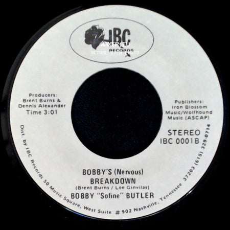 Bobby "Sofine" Butler - Cheaper Crude Or No More Food / Bobby's (Nervous) Breakdown side B