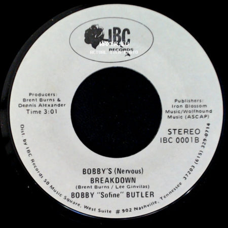 Bobby "Sofine" Butler - Cheaper Crude Or No More Food / Bobby's (Nervous) Breakdown side B
