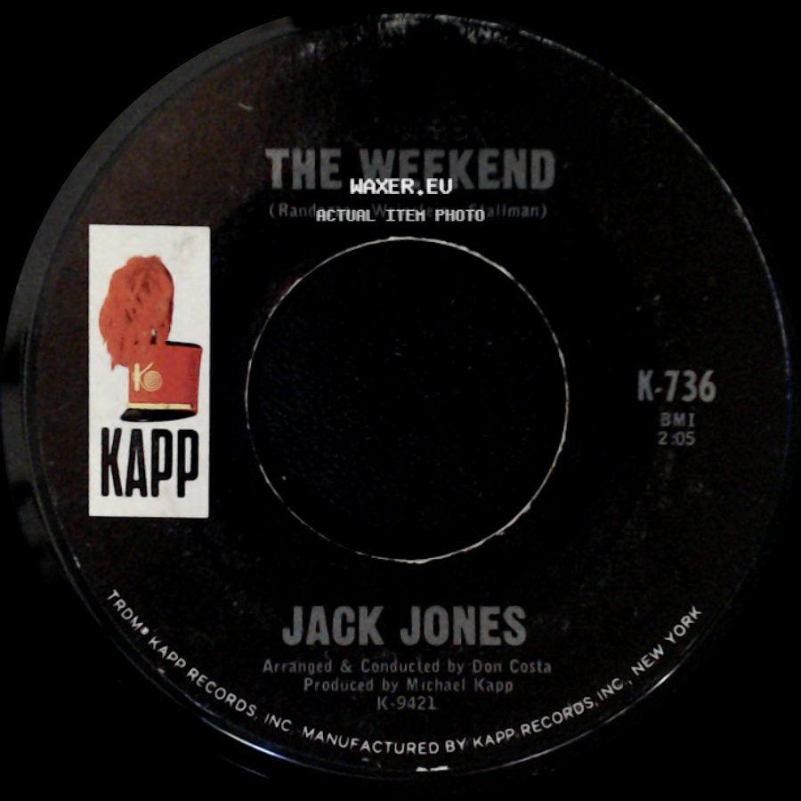 Jack Jones - Wildflower / The Weekend side B